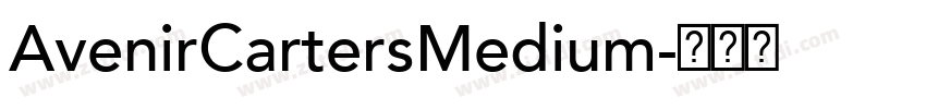 AvenirCartersMedium字体转换