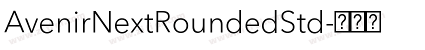 AvenirNextRoundedStd字体转换