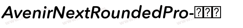 AvenirNextRoundedPro字体转换 AvenirNextRoundedPro字体转换