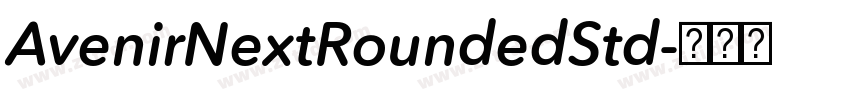 AvenirNextRoundedStd字体转换
