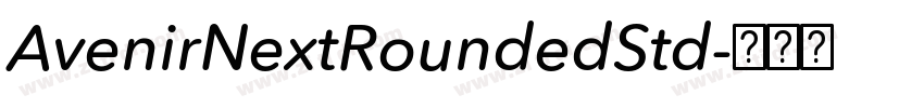 AvenirNextRoundedStd字体转换