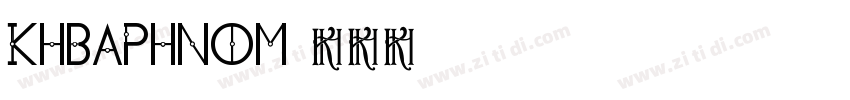 KhBaphnom字体转换
