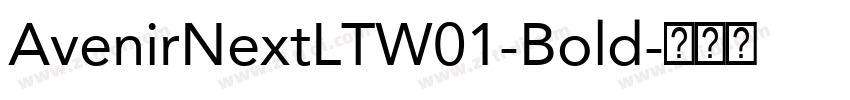 AvenirNextLTW01-Bold字体转换