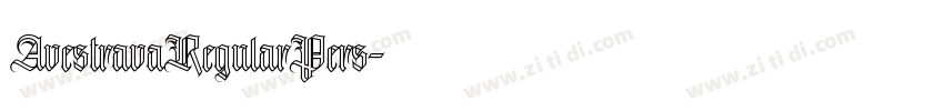 AvestravaRegularPers字体转换
