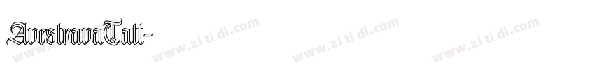 AvestravaTatt字体转换