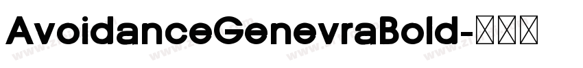 AvoidanceGenevraBold字体转换