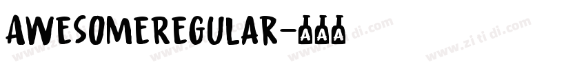 AwesomeRegular字体转换