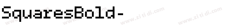 SquaresBold字体转换