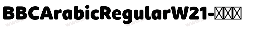 BBCArabicRegularW21字体转换