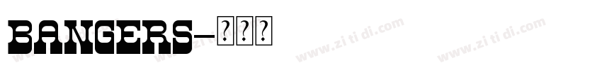 Bangers字体转换