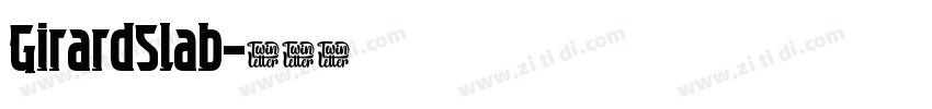 GirardSlab字体转换