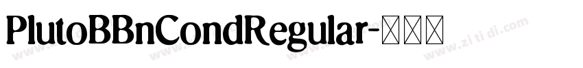 PlutoBBnCondRegular字体转换