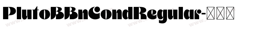PlutoBBnCondRegular字体转换