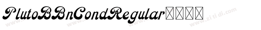 PlutoBBnCondRegular字体转换