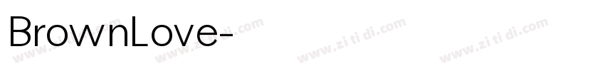 BrownLove字体转换
