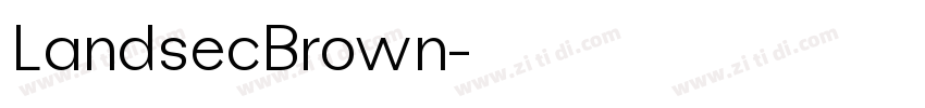 LandsecBrown字体转换