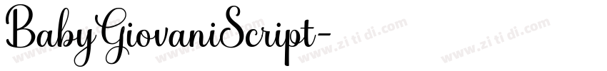 BabyGiovaniScript字体转换