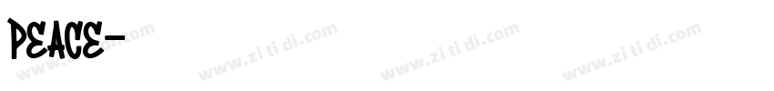 peace字体转换