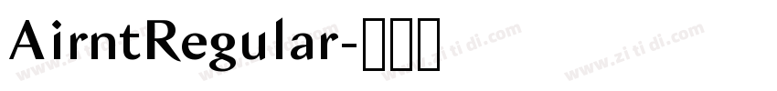 AirntRegular字体转换