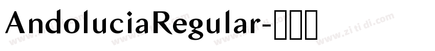 AndoluciaRegular字体转换