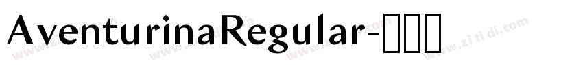 AventurinaRegular字体转换