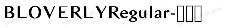 BLOVERLYRegular字体转换