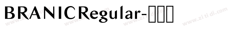 BRANICRegular字体转换 BRANICRegular字体转换