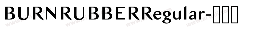BURNRUBBERRegular字体转换 BURNRUBBERRegular字体转换