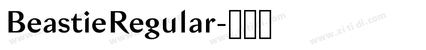 BeastieRegular字体转换