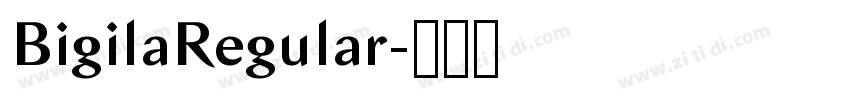 BigilaRegular字体转换