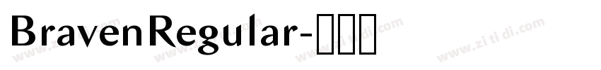 BravenRegular字体转换