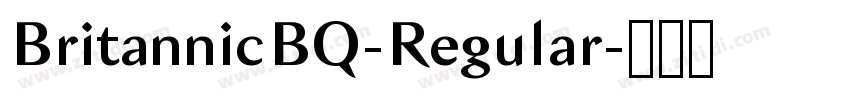 BritannicBQ-Regular字体转换