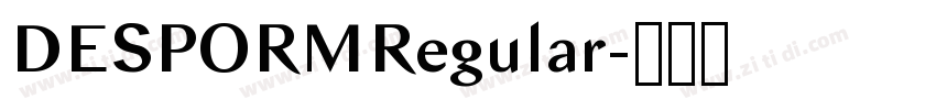 DESPORMRegular字体转换