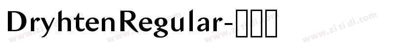 DryhtenRegular字体转换 DryhtenRegular字体转换