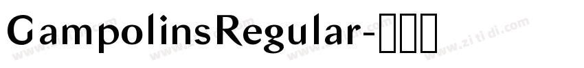 GampolinsRegular字体转换 GampolinsRegular字体转换