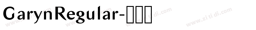 GarynRegular字体转换 GarynRegular字体转换