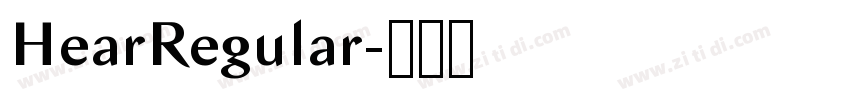 HearRegular字体转换 HearRegular字体转换