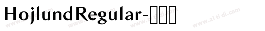 HojlundRegular字体转换 HojlundRegular字体转换