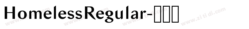 HomelessRegular字体转换