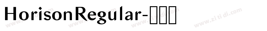 HorisonRegular字体转换 HorisonRegular字体转换