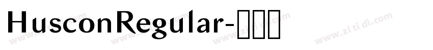 HusconRegular字体转换