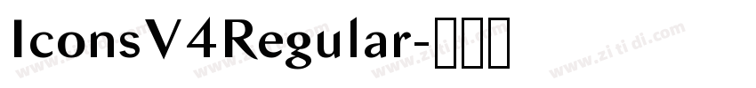 IconsV4Regular字体转换