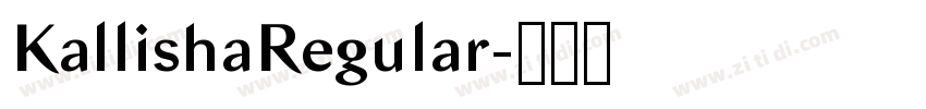 KallishaRegular字体转换