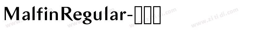 MalfinRegular字体转换