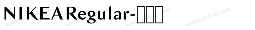 NIKEARegular字体转换