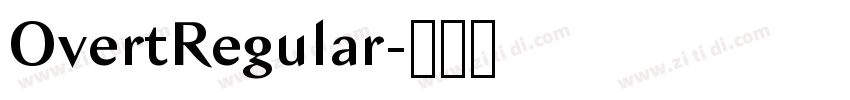 OvertRegular字体转换 OvertRegular字体转换
