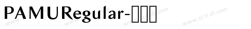 PAMURegular字体转换 PAMURegular字体转换