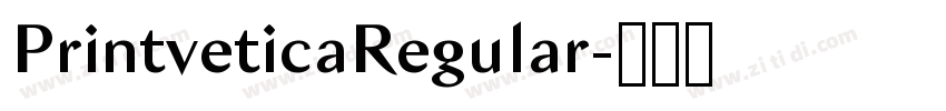 PrintveticaRegular字体转换