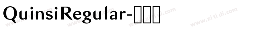 QuinsiRegular字体转换