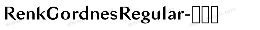 RenkGordnesRegular字体转换